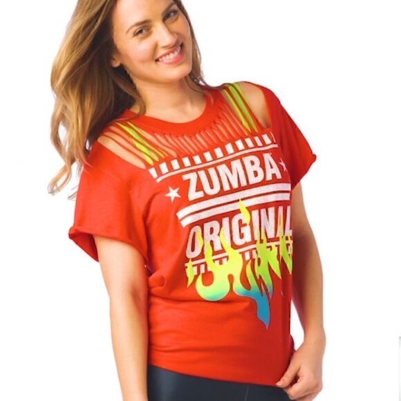 ZUMBA ORIGINAL TEE (NWT) M/L - Picture 4 of 4